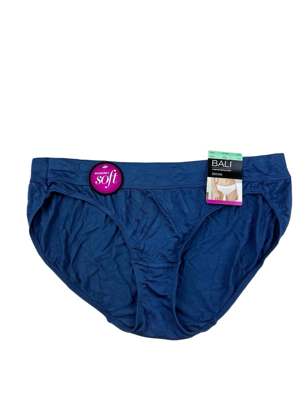 Bali Comfort Revolution Bikini Panty Size 8/XL Blue